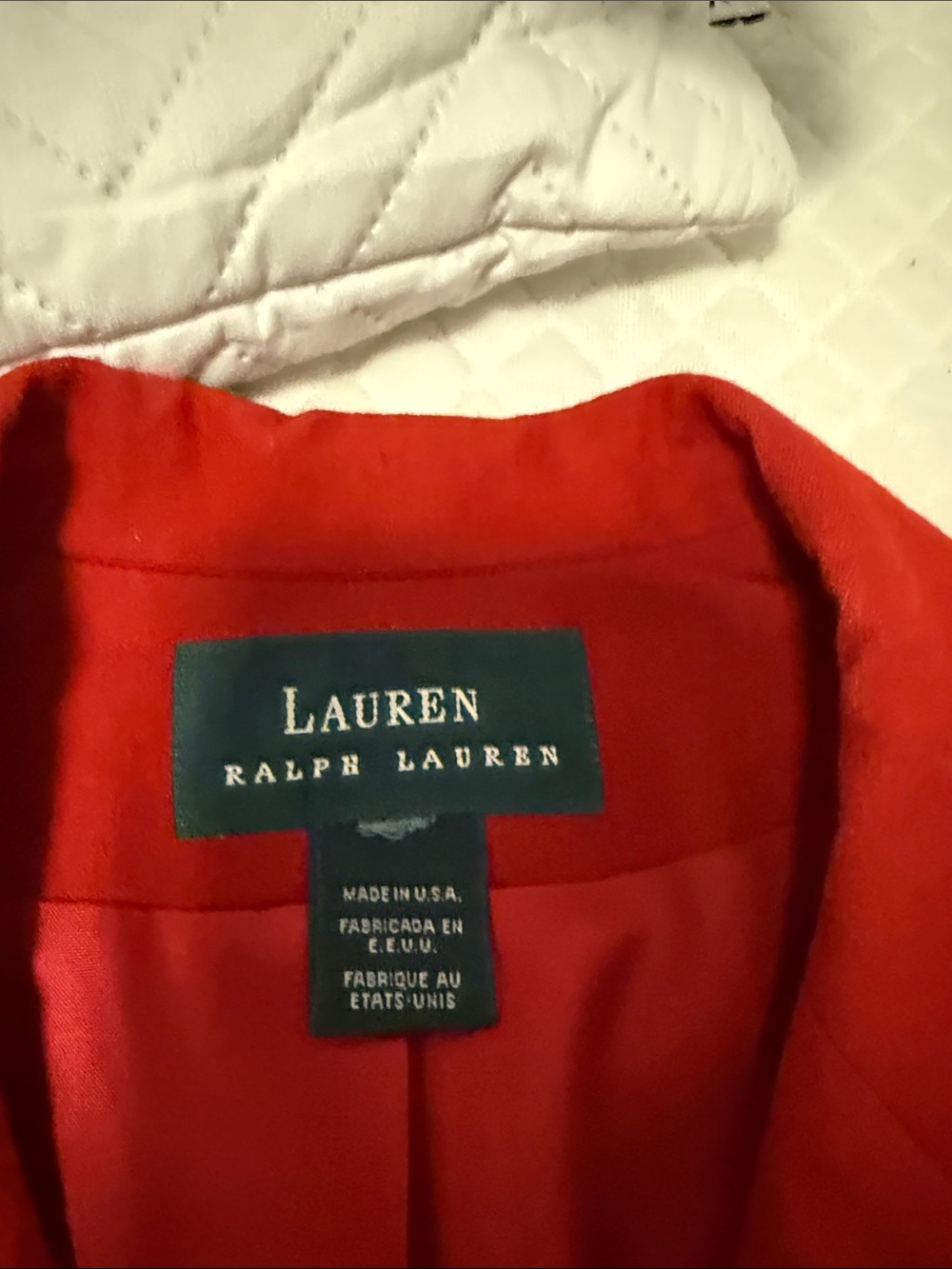 Vintage Lauren Ralph Lauren Red Blazer with Crest Patch - Picture 7 of 9